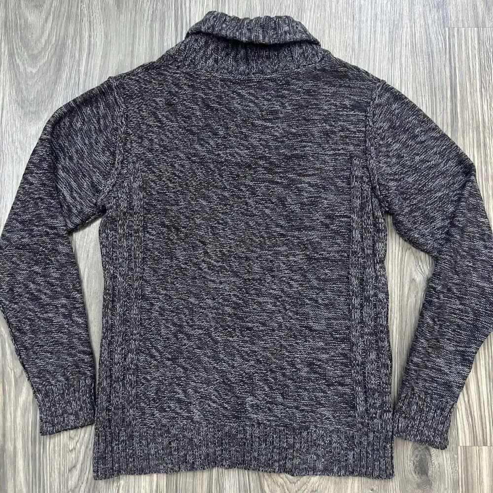 Buckle Outpost Makers Marled Gray Knit Cowl Neck Sweater Size Medium